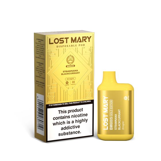 LOST MARY BM600S GOLD EDITION STRAWNANA BLACKCURRANT