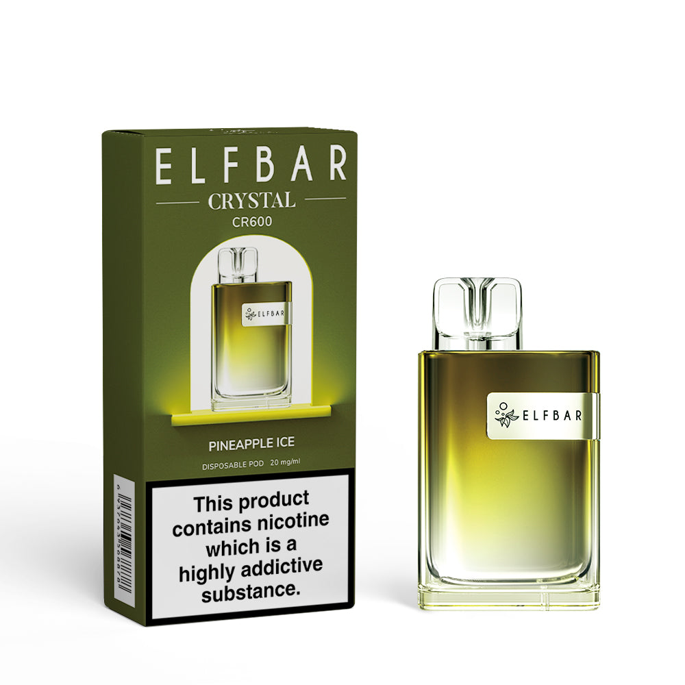 ELFBAR CRYSTAL CR600 PINEAPPLE ICE