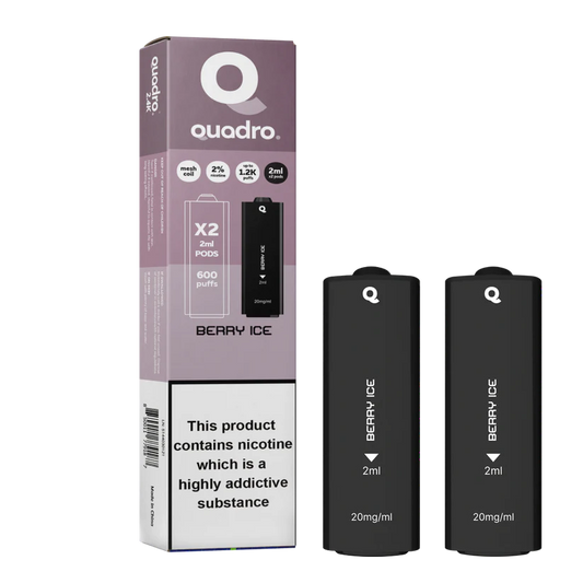 QUADRO 2PK PODS BERRY ICE