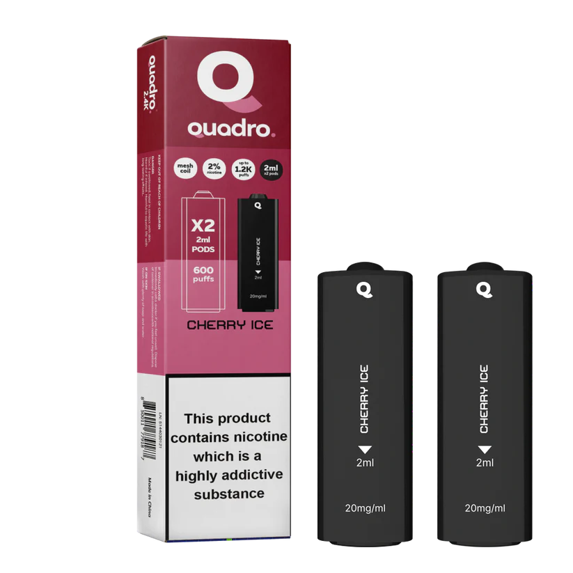 QUADRO 2PK PODS CHERRY ICE