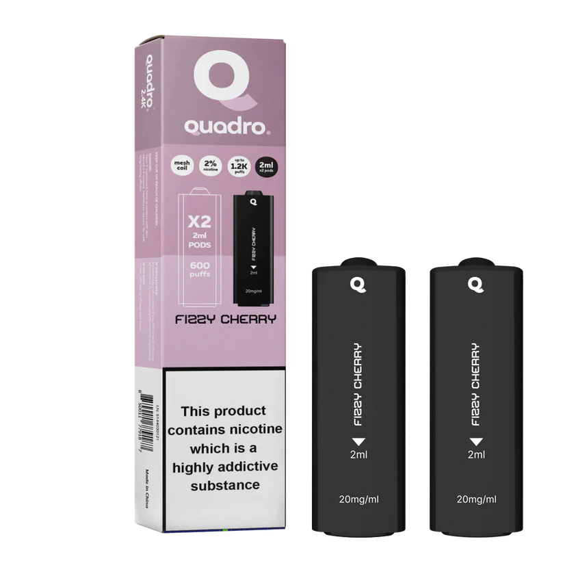 QUADRO 2PK PODS FIZZY CHERRY