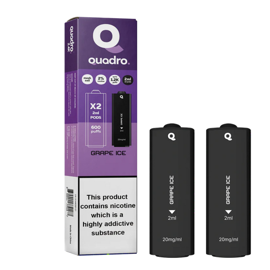 QUADRO 2PK PODS GRAPE ICE