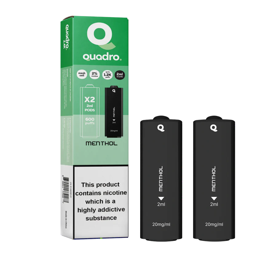 QUADRO 2PK PODS MENTHOL