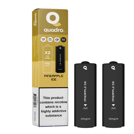 QUADRO 2PK PODS PINEAPPLE ICE