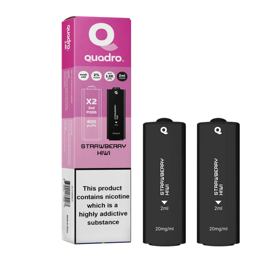 QUADRO 2PK PODS STRAWBERRY KIWI