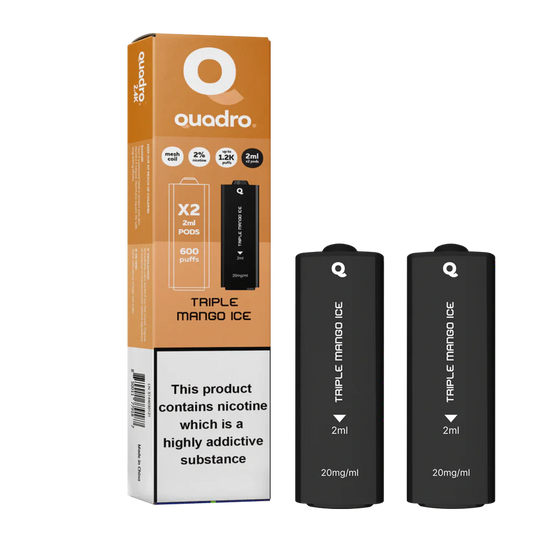 QUADRO 2PK PODS TRIPLE MANGO ICE