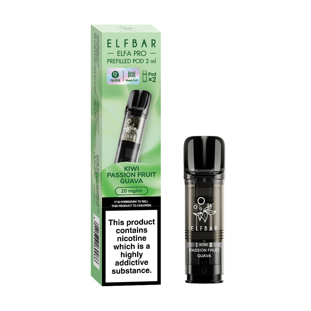 ELFBAR ELFA PRO PREFILLED POD KIWI PASSIONFRUIT GUAVA