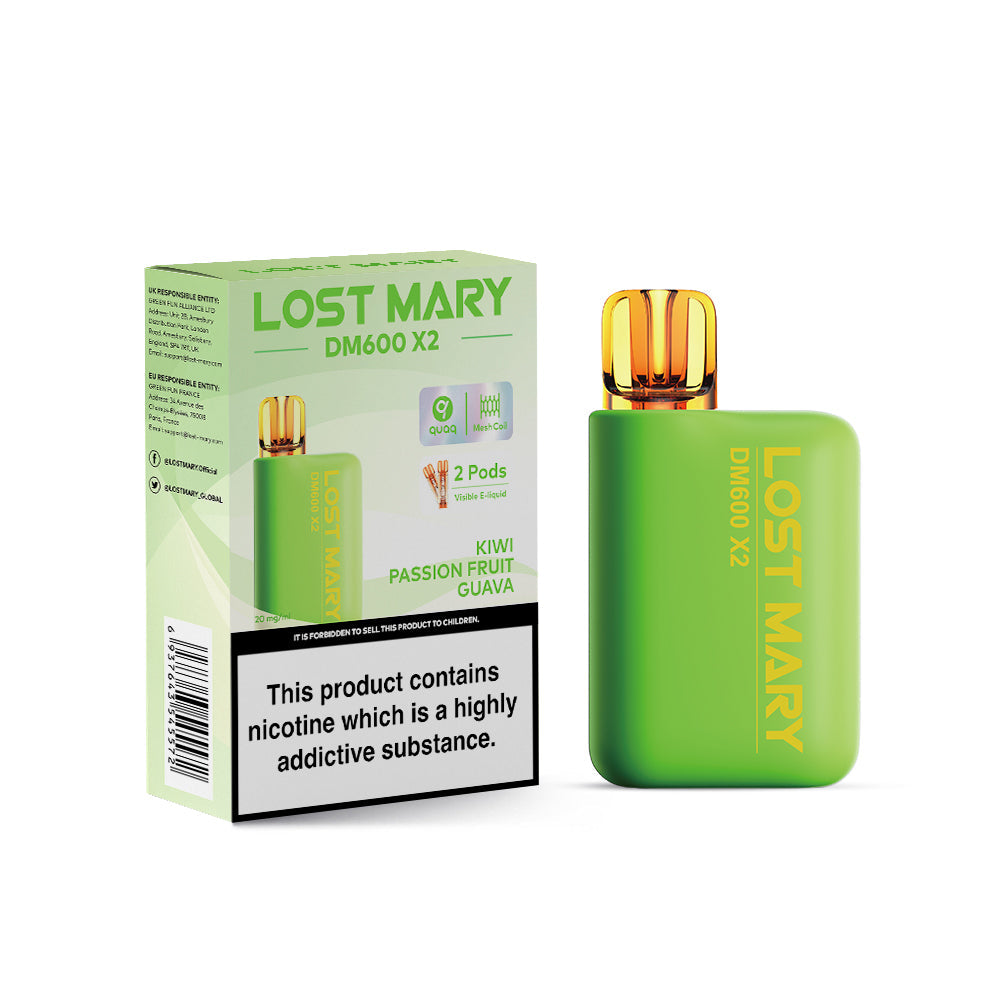 LOST MARY DM1200 20MG KIWI PASSION FRUIT GUAVA