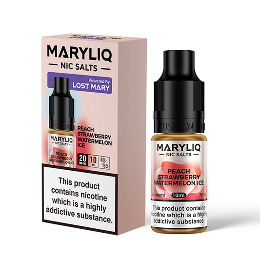 MARYLIQ NIC SALT 10ML PEACH STRAWBERRY WATERMELON