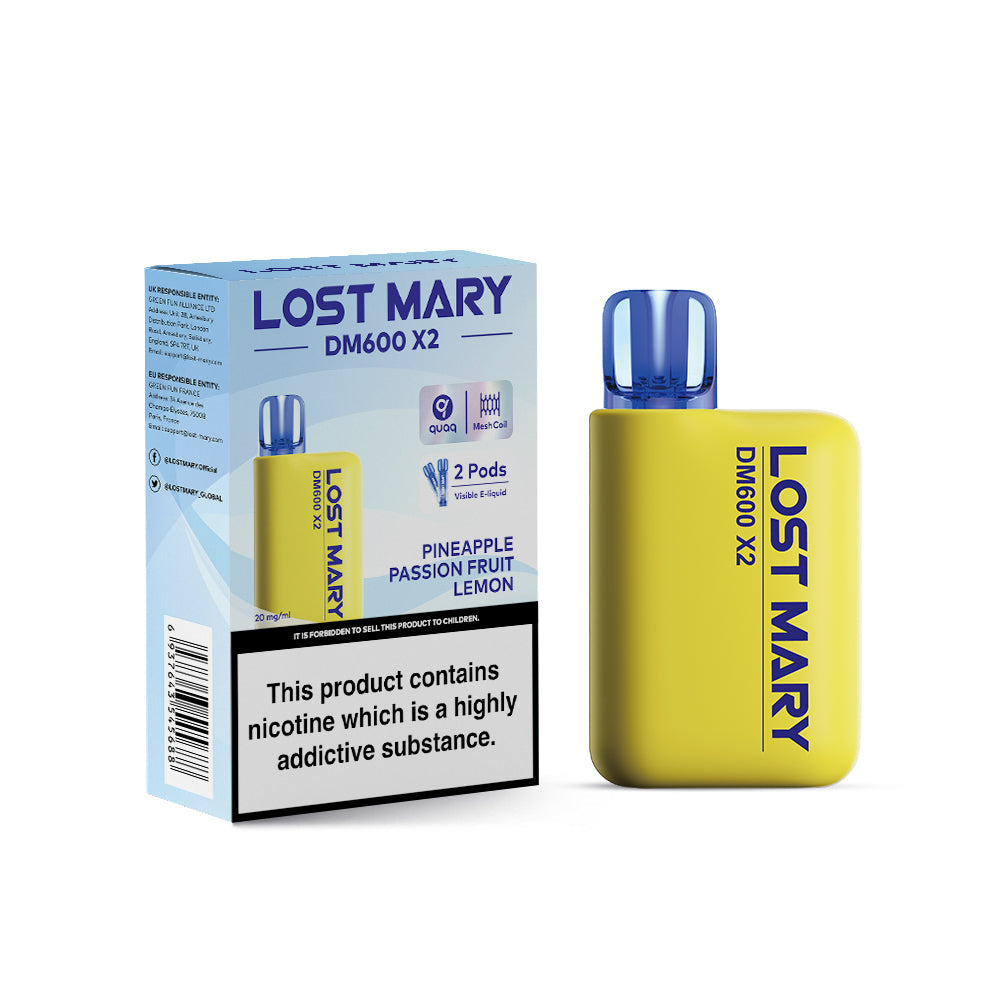 LOST MARY DM1200 20MG PINEAPPLE PASSION FRUIT LEMON