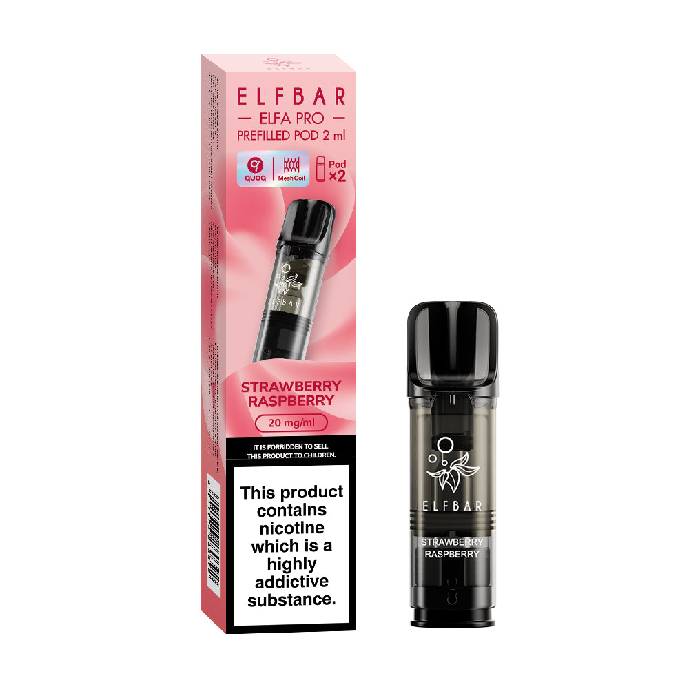 ELFBAR ELFA PRO PREFILLED POD STRAWBERRY RASPBERRY