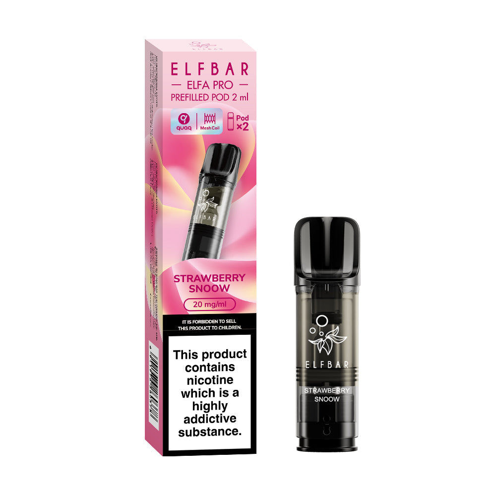 ELFBAR ELFA PRO PREFILLED POD STRAWBERRY SNOOW (ICE CREAM)