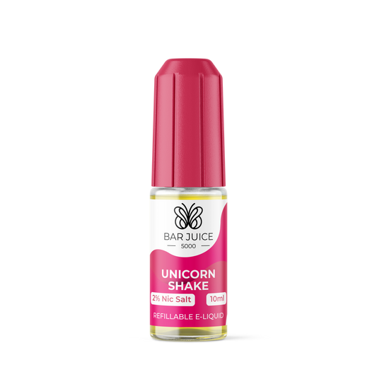 BAR JUICE 5000 10ML NIC SALT UNICORN SHAKE