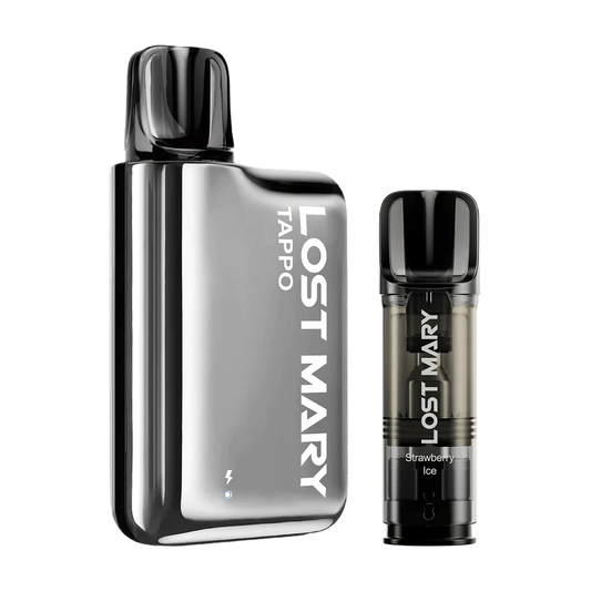 LOST MARY TAPPO KIT STAINLESS STEEL + STRAWBERRY ICE